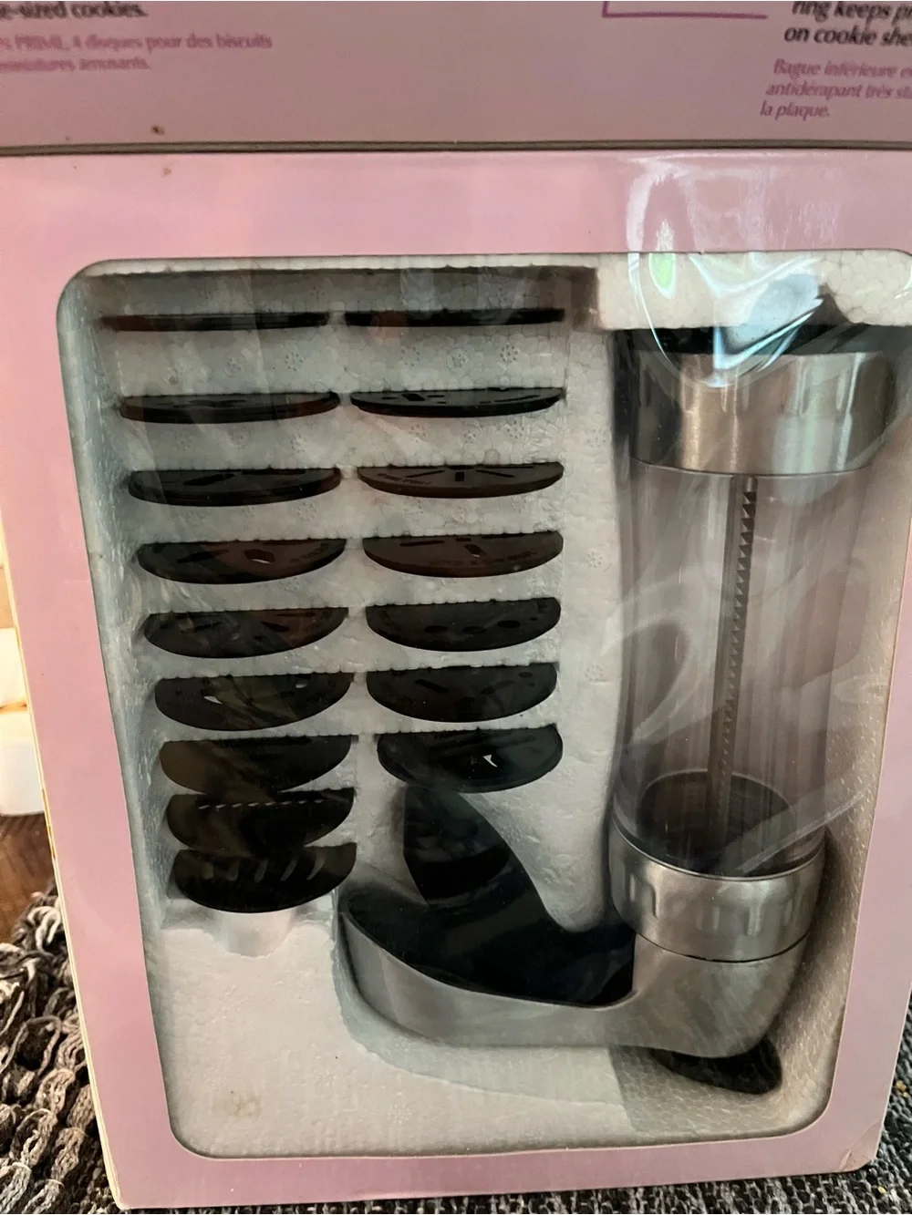 Wilton Cookie Pro Ultra II Cookie Press - Silver and Black in box